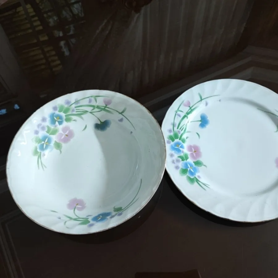 کاسه بشقاب چینی گلدار