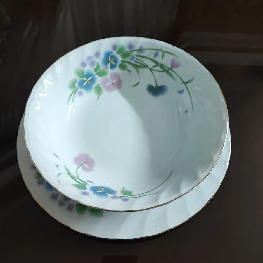 کاسه بشقاب چینی گلدار