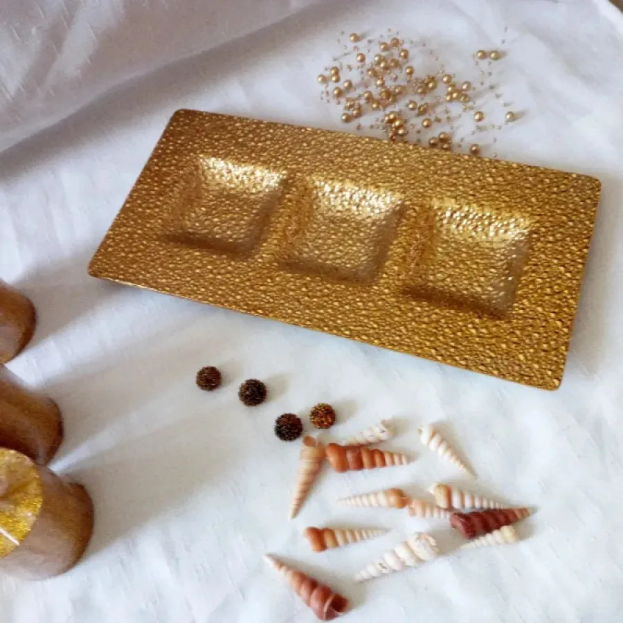 شمع تزیینی طلایی