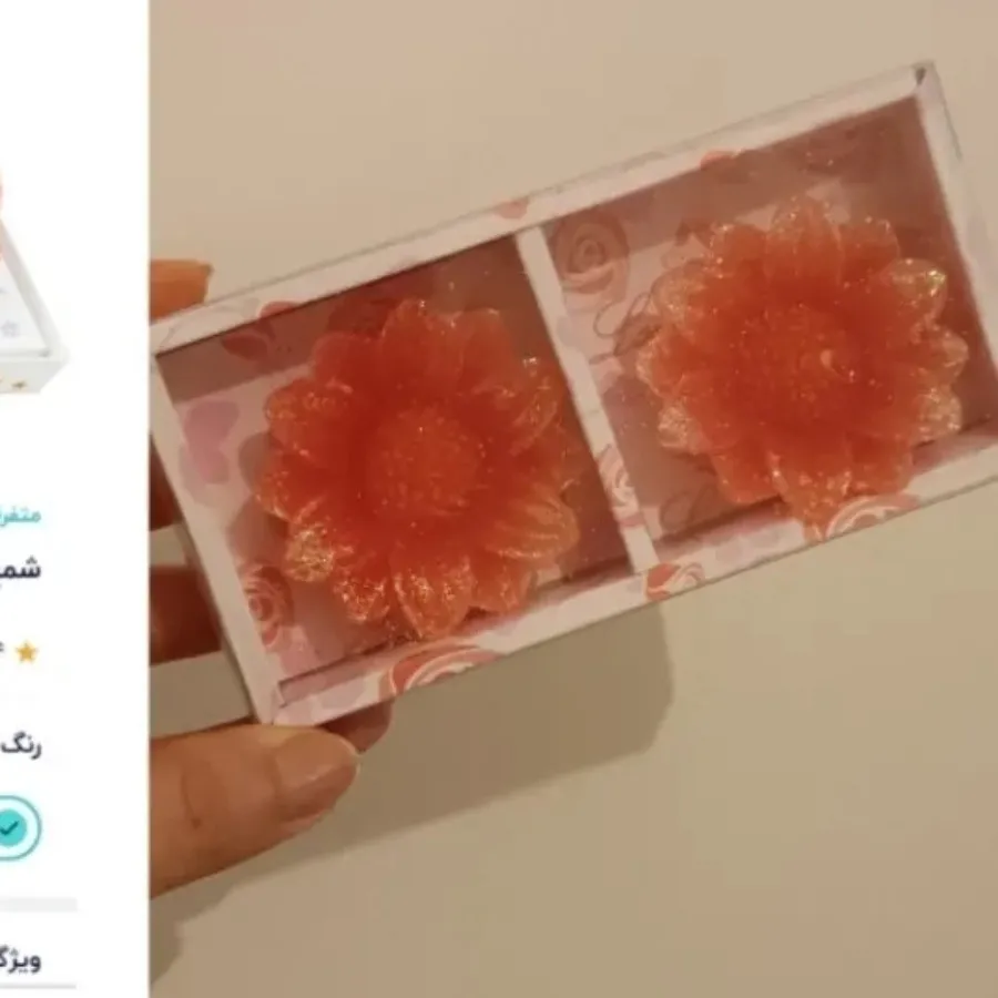 شمع تزیینی طلایی