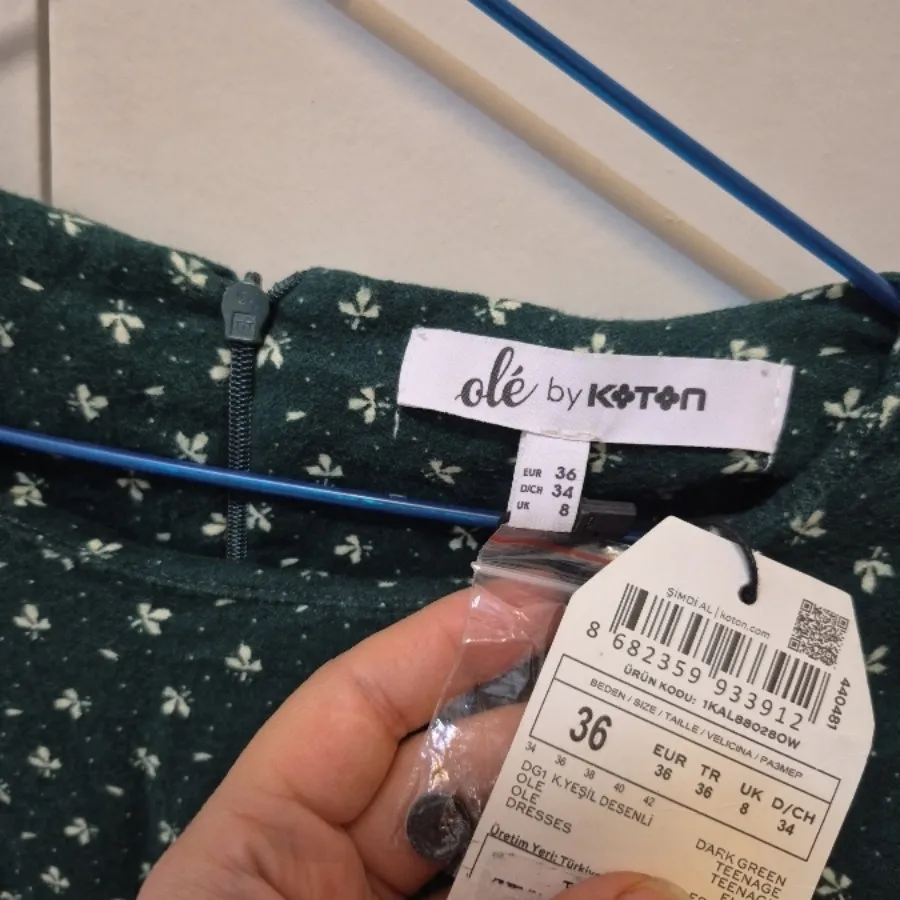 پیراهن لینن کرکی کوتون