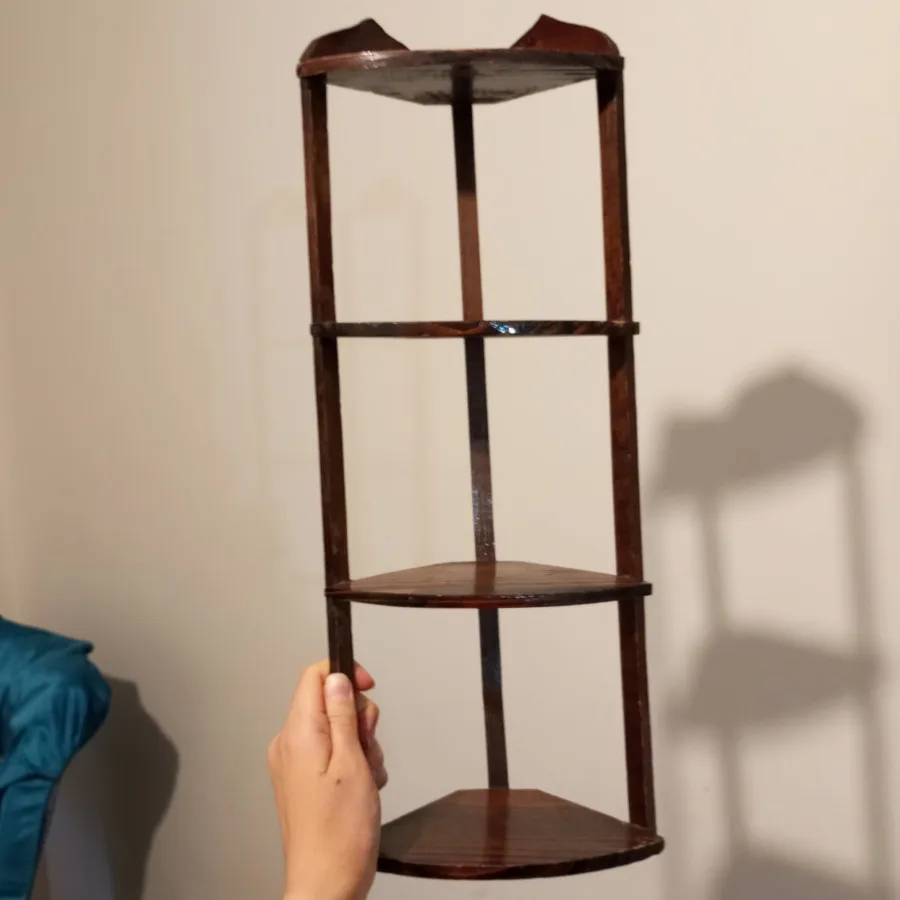 قفسه دکوری فندقی رنگ