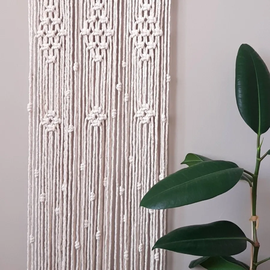 پرده مکرومه مدل پنِلی