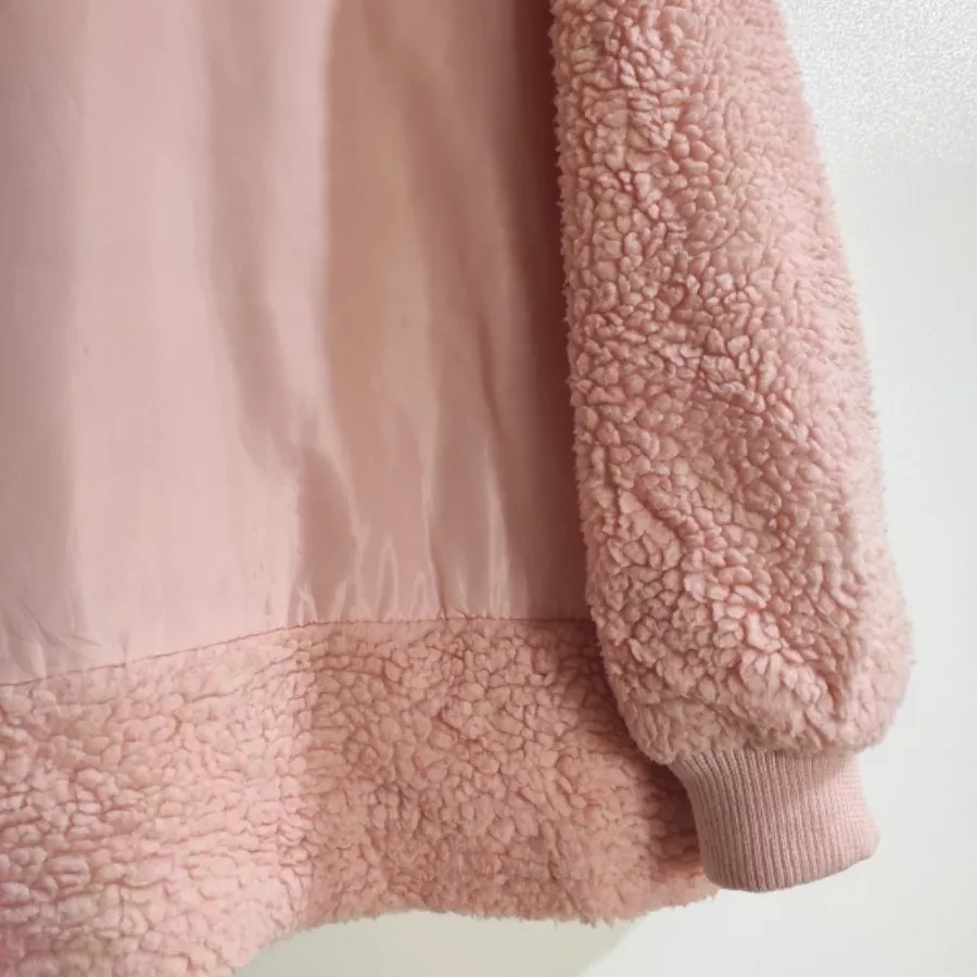 سویشرت صورتی دو لایه