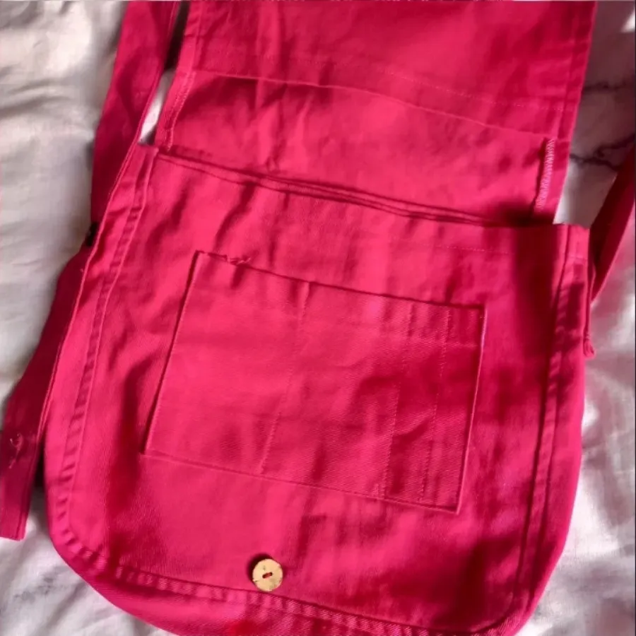 کیف پارچه ای صورتی