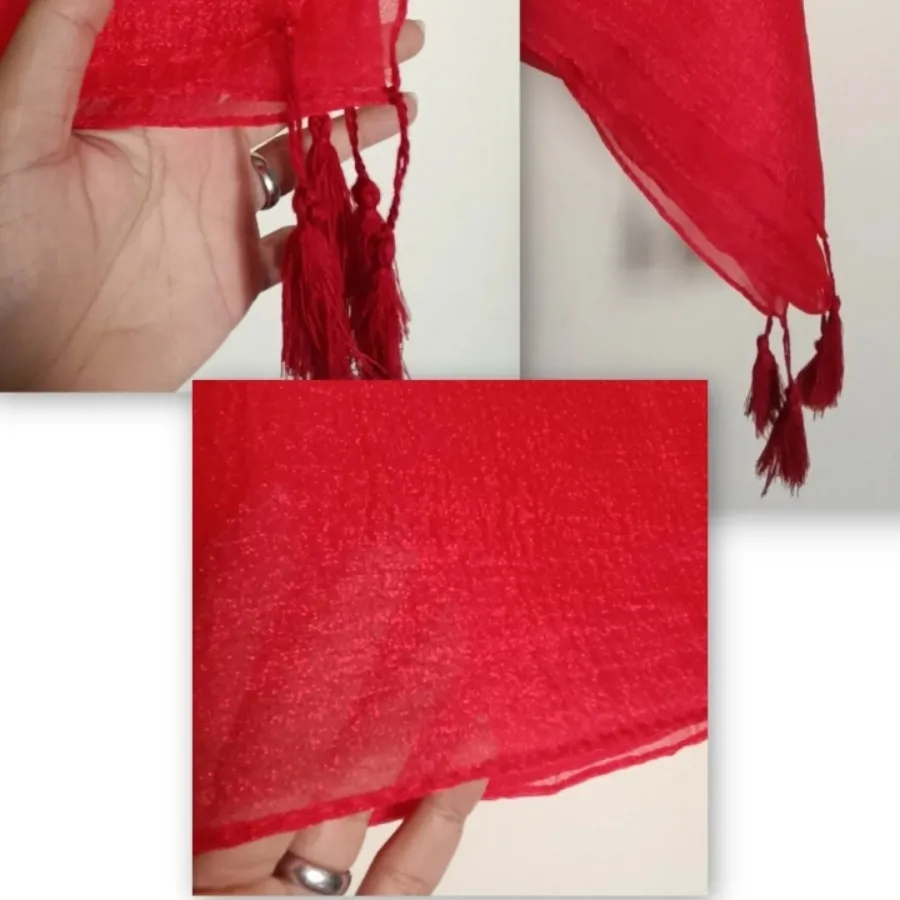 2عددشال قرمز ترندی کد 100