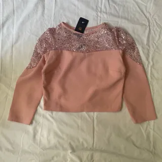 شومیز کراپ مجلسی برند ترک