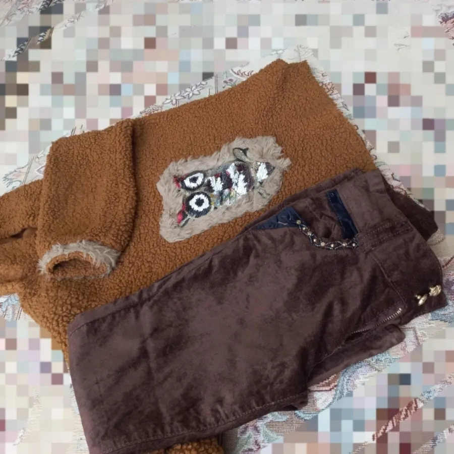 هودی و شلوار مخمل