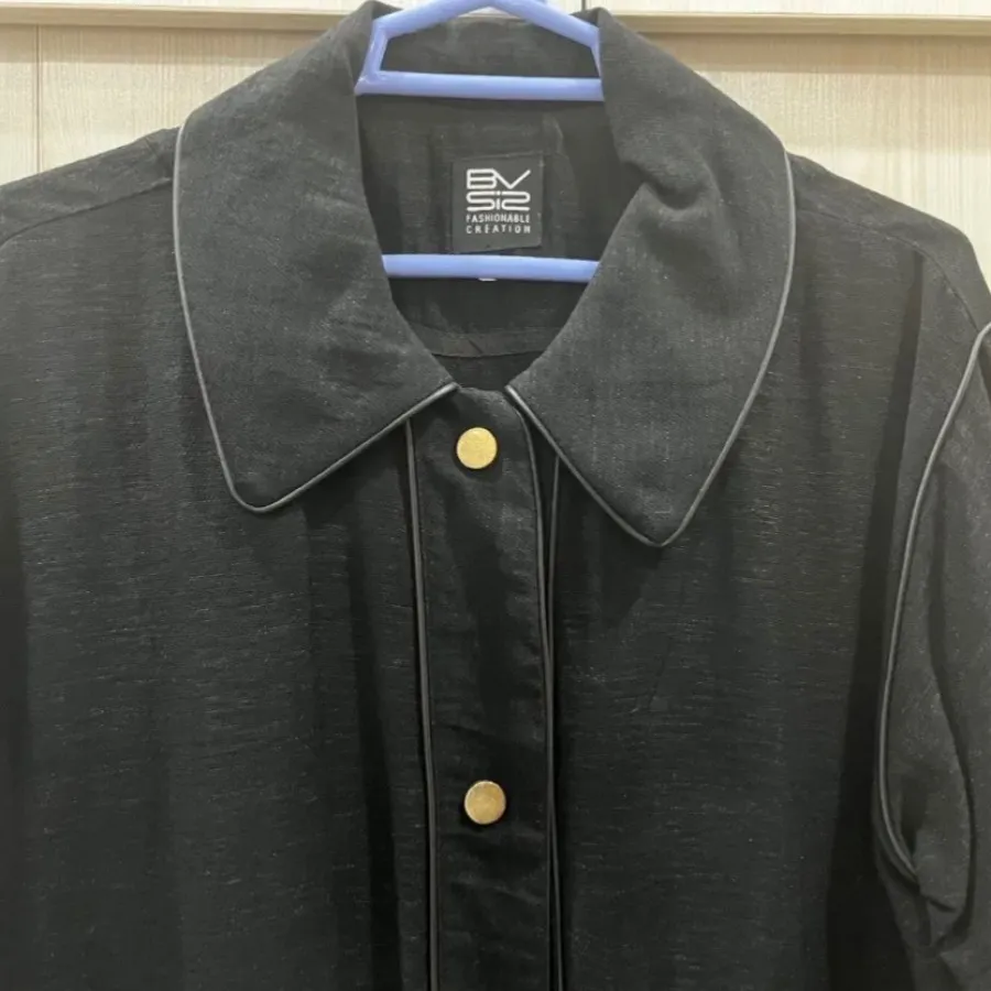 کت کتان لمه مشکی