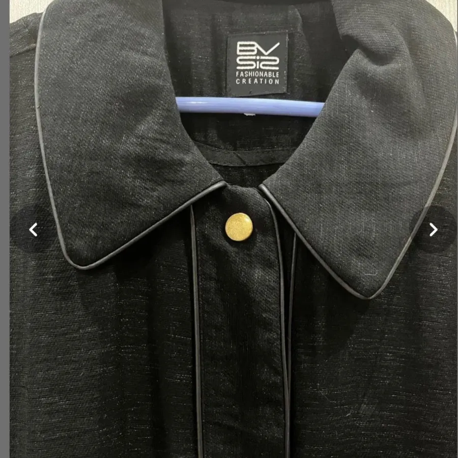 کت کتان لمه مشکی