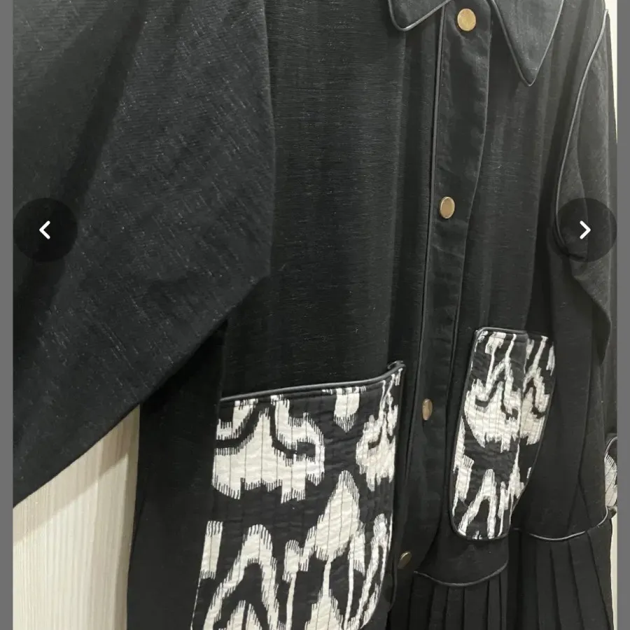 کت کتان لمه مشکی