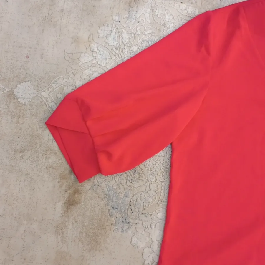 شومیز کرپ سرخابی