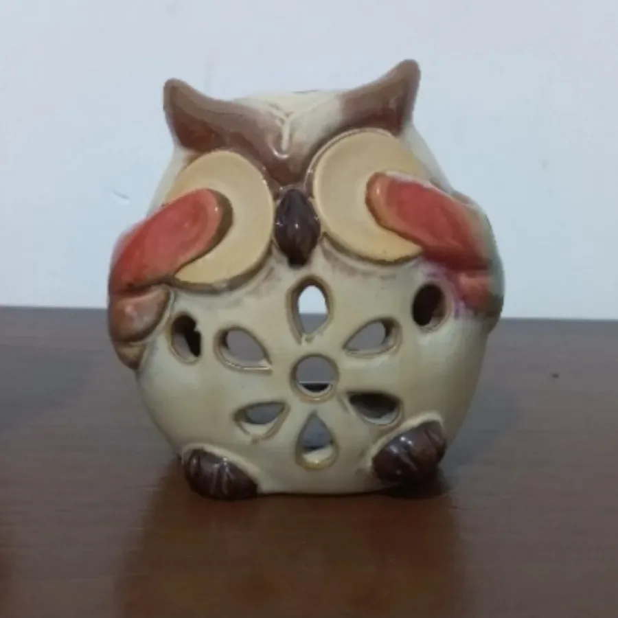 مجسمه سرامیکی جغد دانا