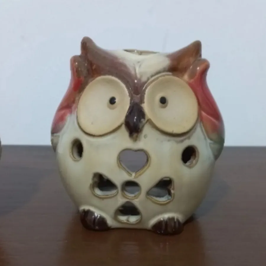 مجسمه سرامیکی جغد دانا