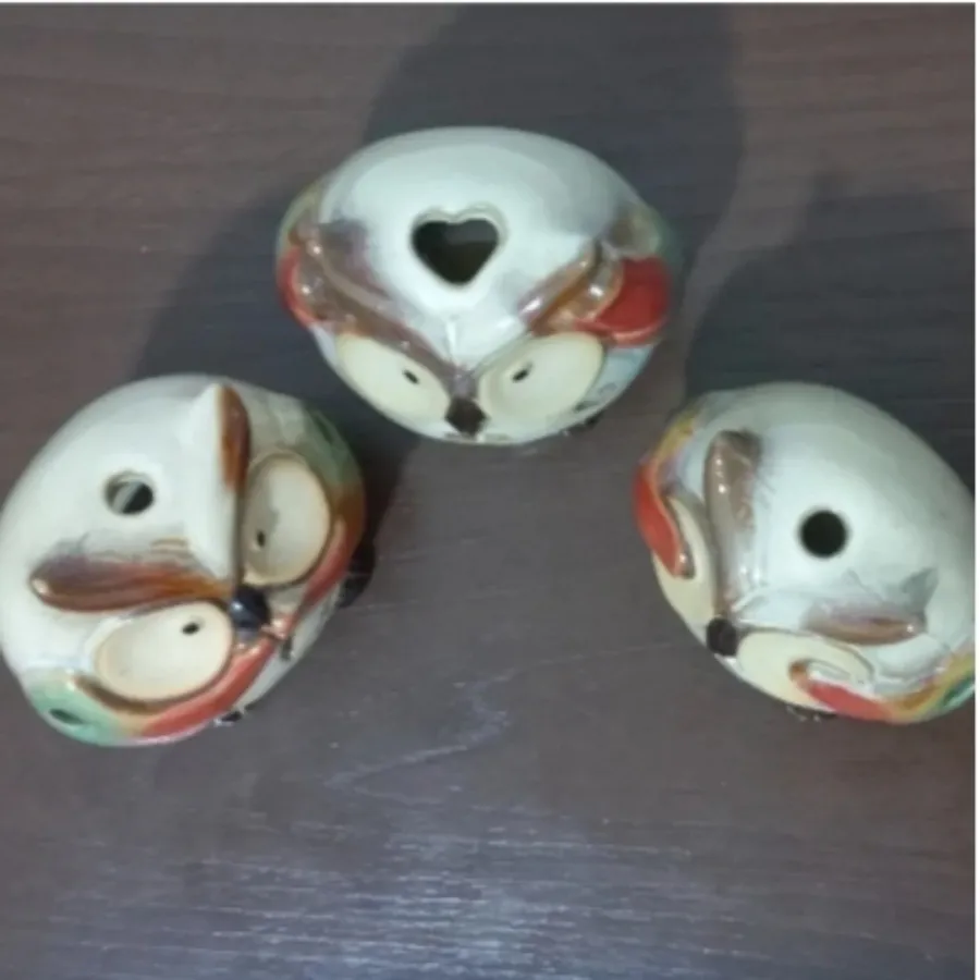 مجسمه سرامیکی جغد دانا