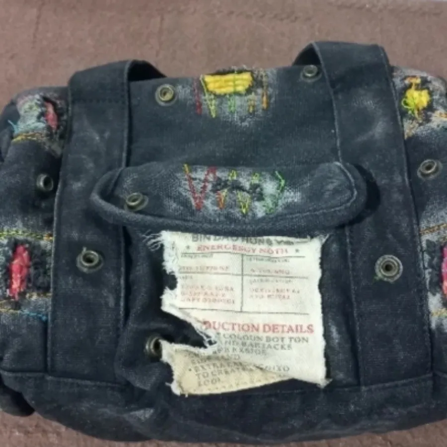 کیف جین گلدوزی