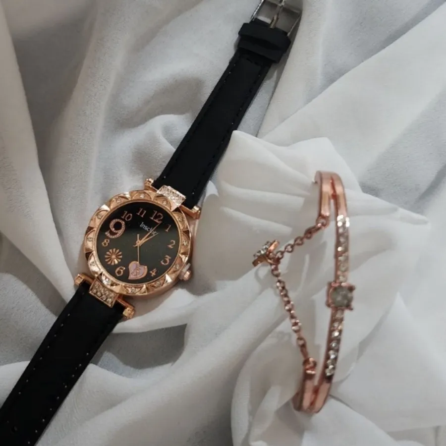 ست ساعت +دستبند Shein