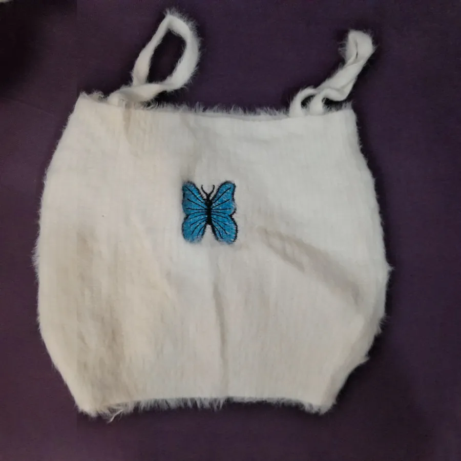 کراپ تاپ و رویه بافت موهر