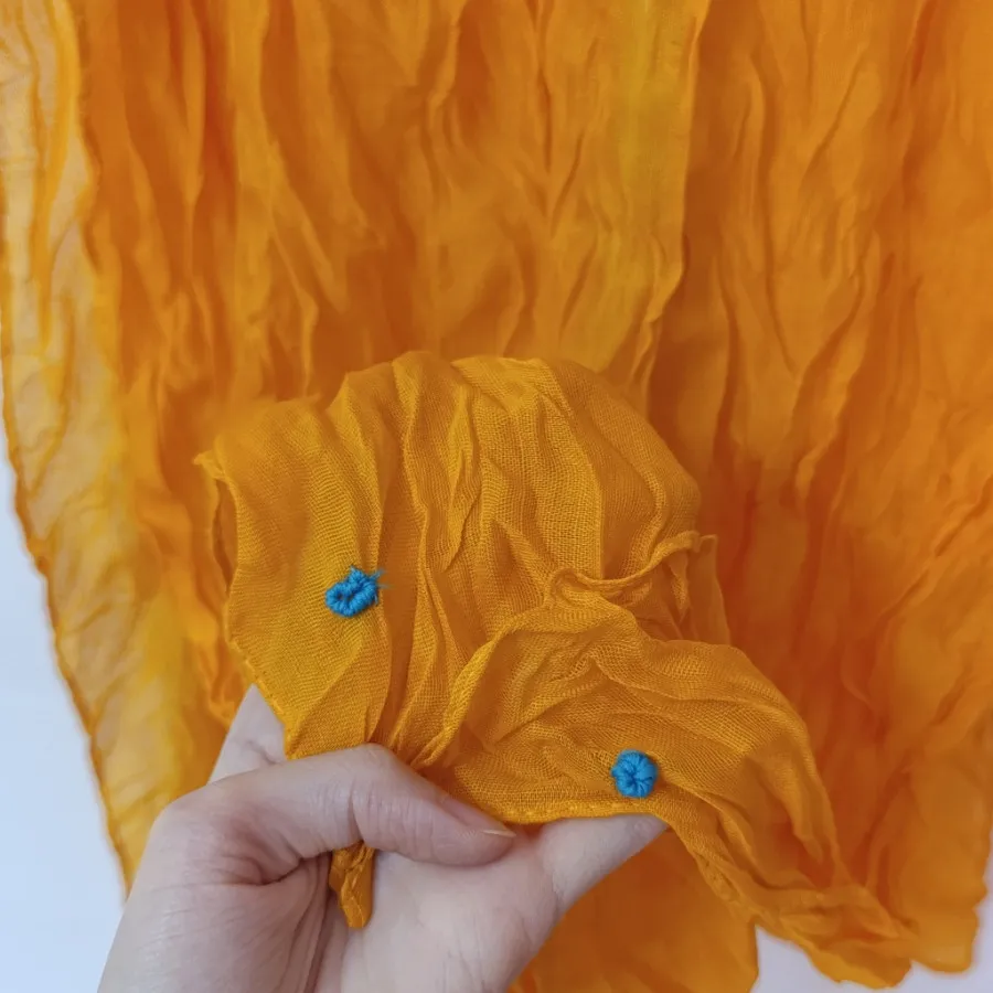 شال چروک نارنجی