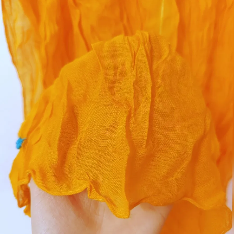 شال چروک نارنجی