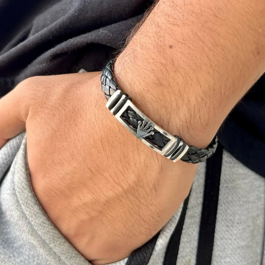 انواع دستبند چرم مردانه