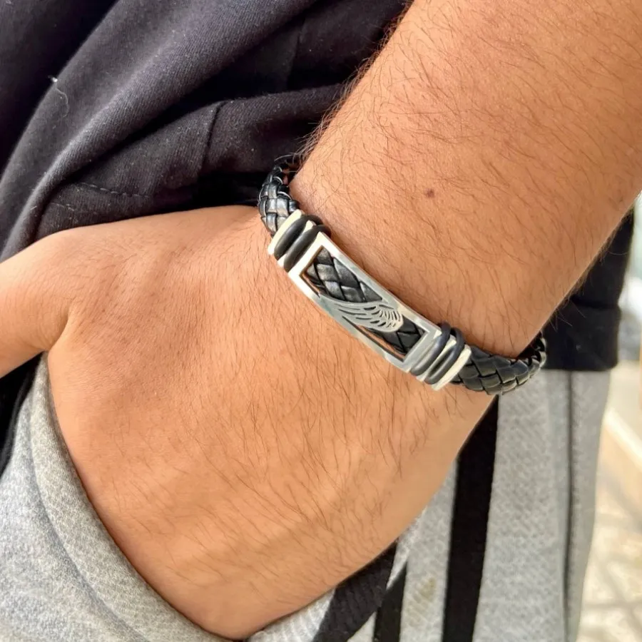 انواع دستبند چرم مردانه