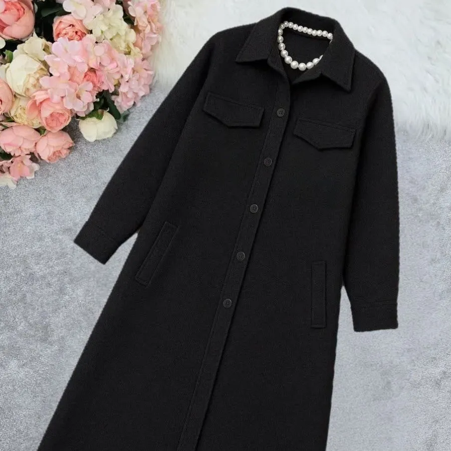 پالتو بلند فوتر پشمی