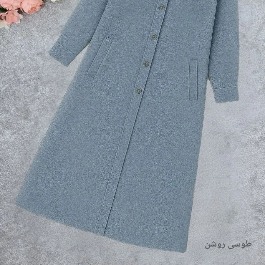 پالتو بلند فوتر پشمی