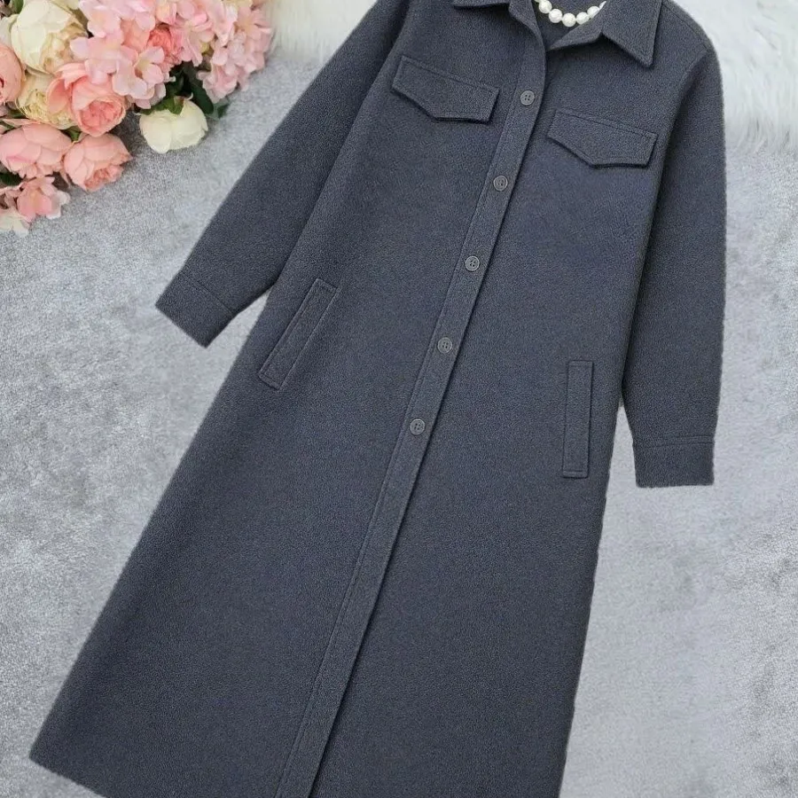 پالتو بلند فوتر پشمی