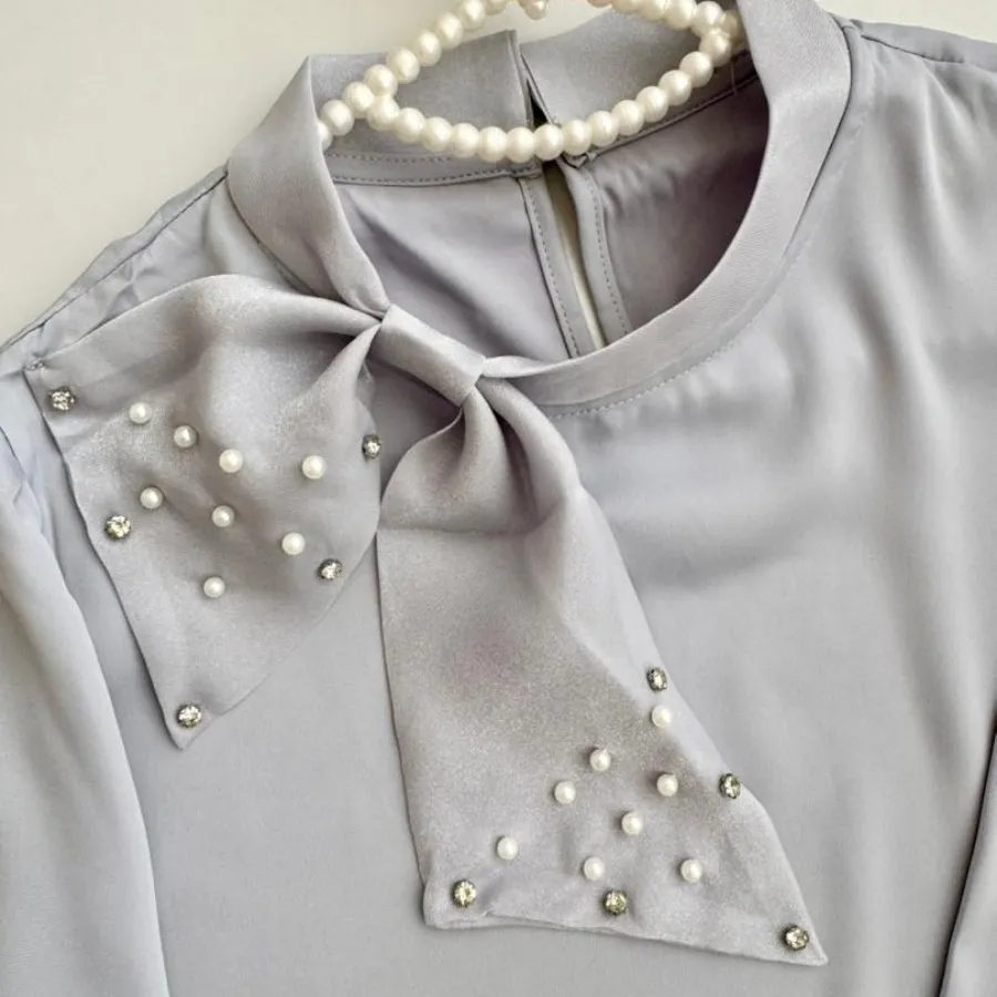 شومیز یقه مرواریدی