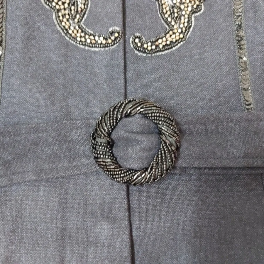 پالتو فوتر مشکی سنگدوزی