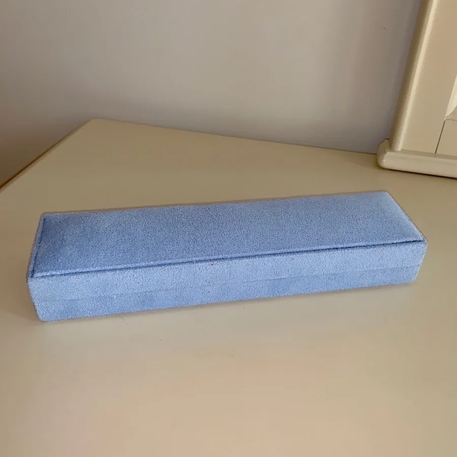 جعبه جواهر مخمل آبی نیلی