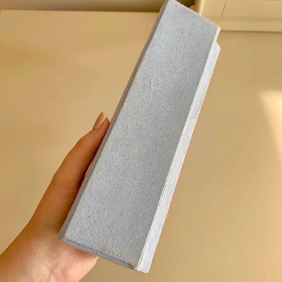 جعبه جواهر مخمل آبی نیلی