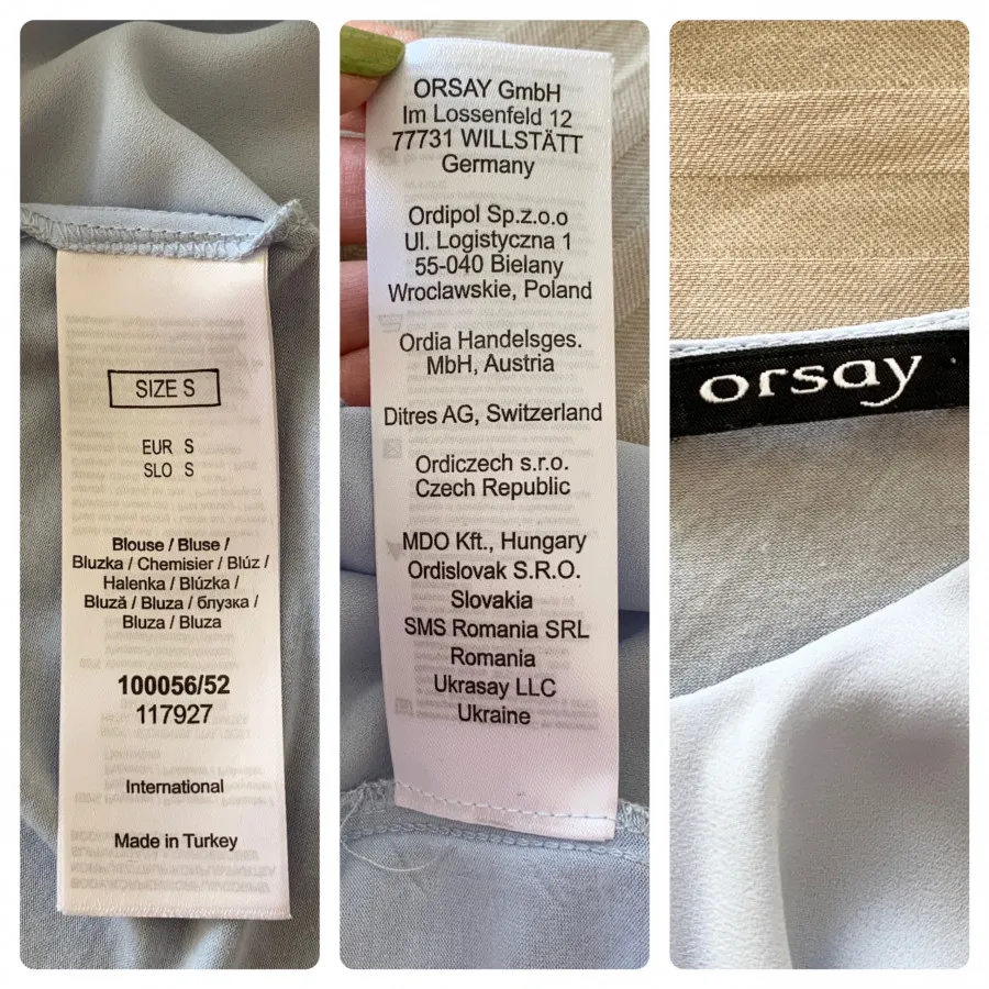 تاپ حریر و نخ برند orsay