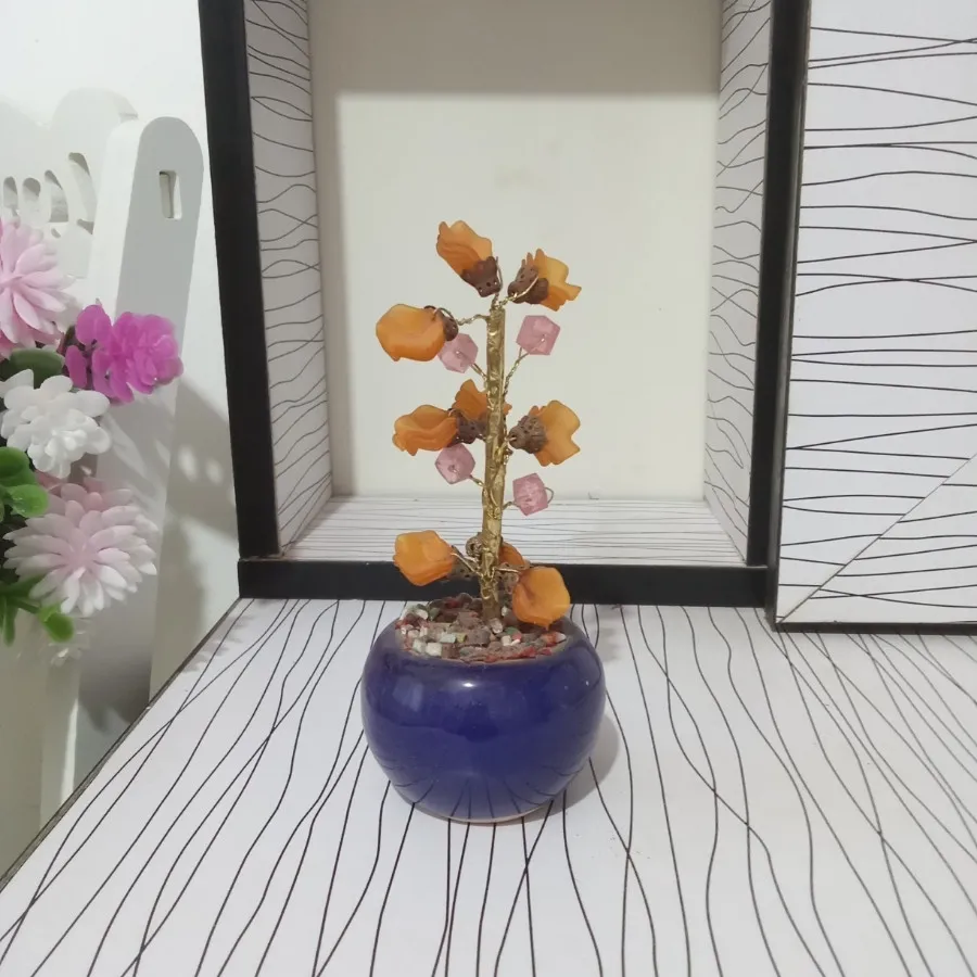 گل با گلدان