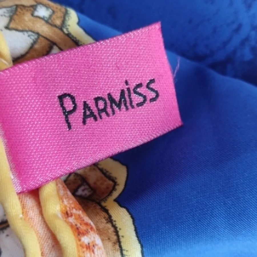 روسری ساتن دور دست دوز