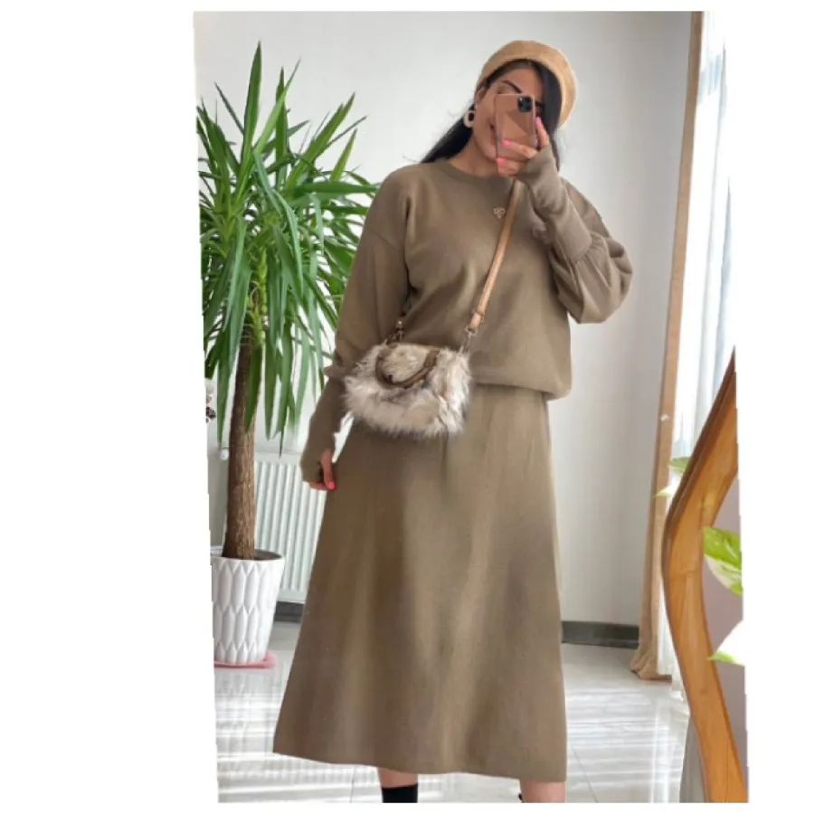 ست بلوز دامن فینگر دار