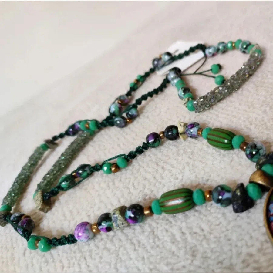 ست اکسسوری سبز