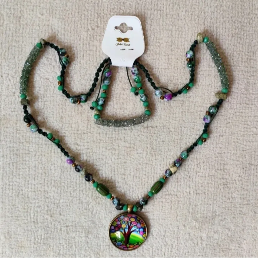 ست اکسسوری سبز