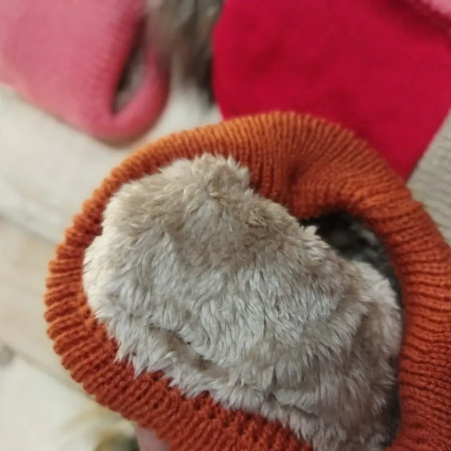 کلاه بافت تو خز بچگانه