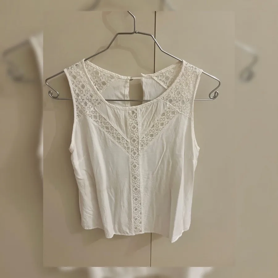 تاپ سفید دخترانه