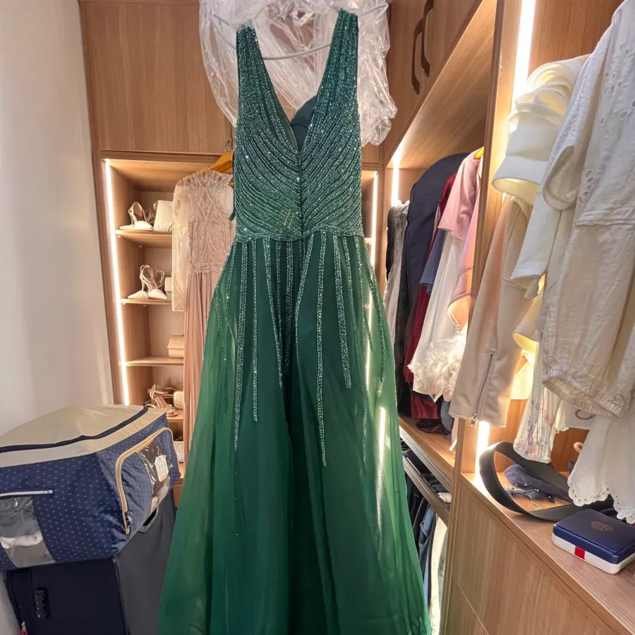 پیراهن مجلسی سبز