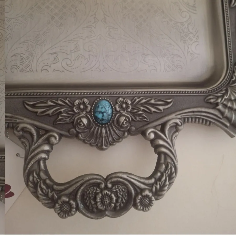 سینی پیوتر نگین فیروزه ای