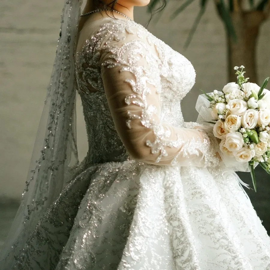 لباس عروس‌ پرنسسی عربی