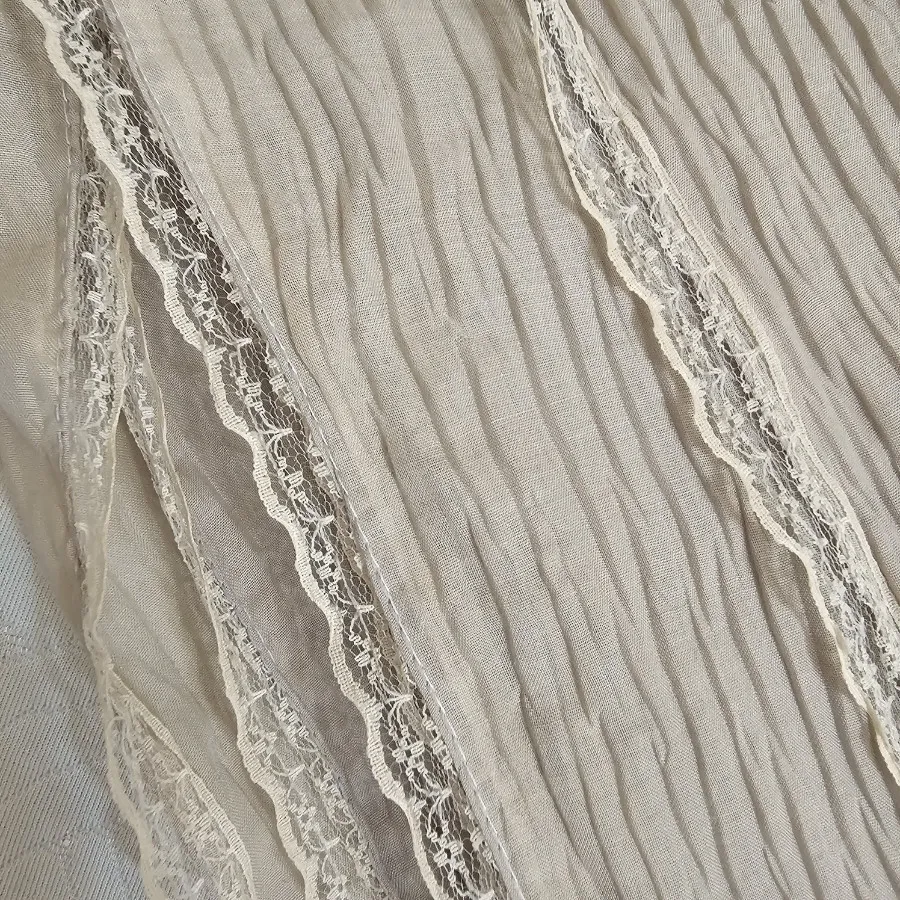 شال چروک لبه گیپور