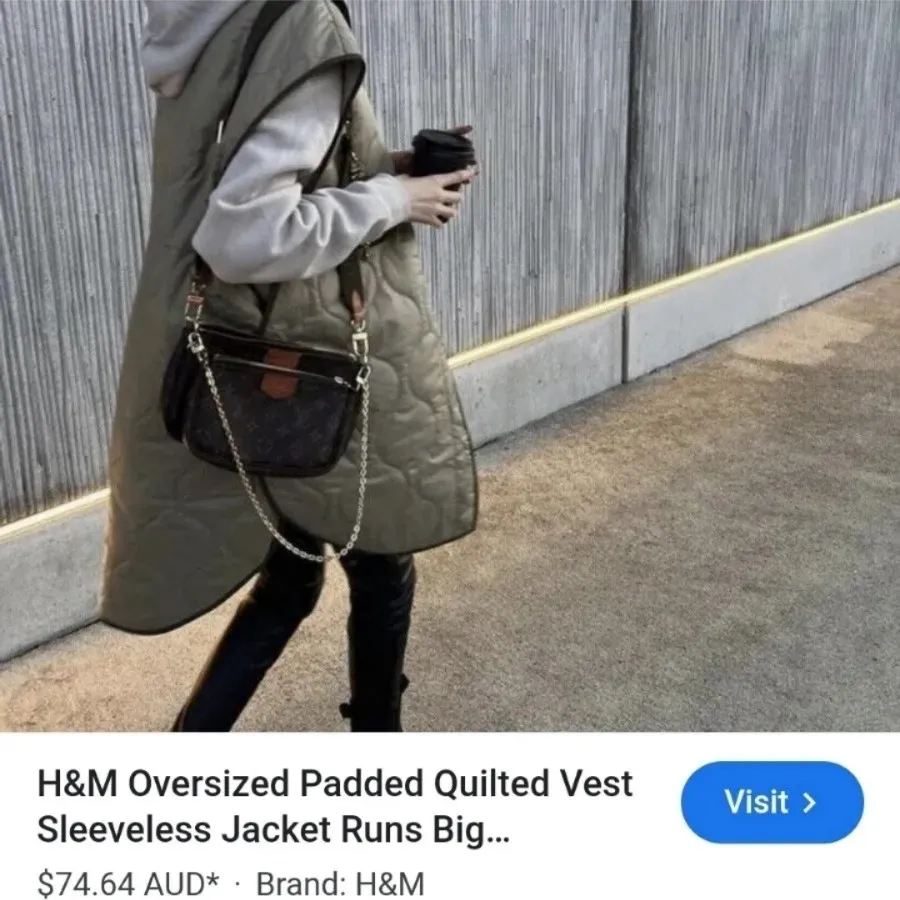 پافر وست سایز بزرگ H&M