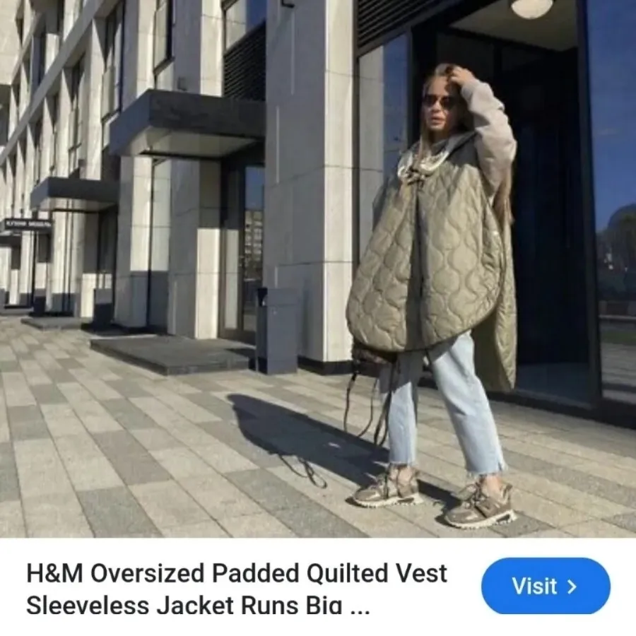 پافر وست سایز بزرگ H&M