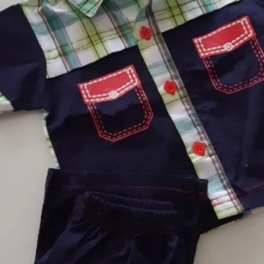 پیراهن شلوارک نوزادی