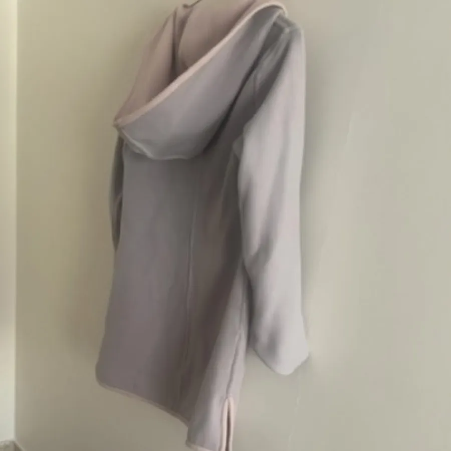 پالتو دو رو صورتی طوسی