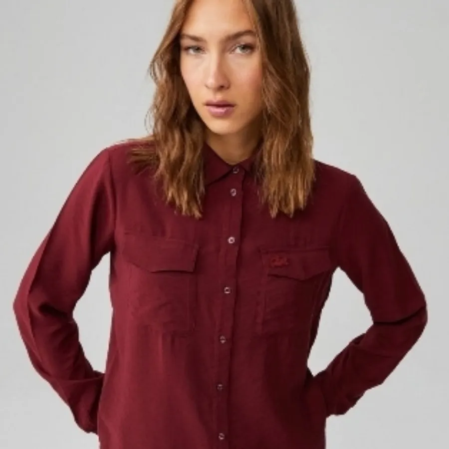 شومیز مخمل کبریتی lcw